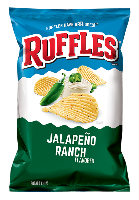 RUFFLES® Jalapeño Ranch Flavored Potato Chips