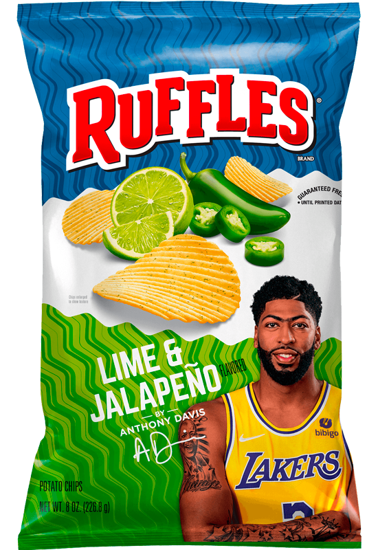 RUFFLES® Lime & Jalapeño Flavored Potato Chips