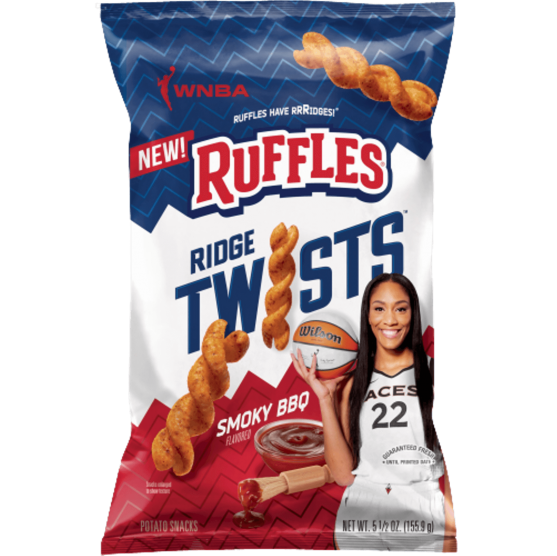 RUFFLES® Ridge Twists™ Smoky Bbq