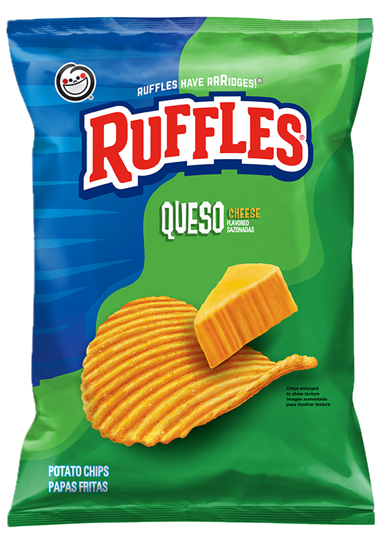 RUFFLES® Queso Cheese Flavored Potato Chips