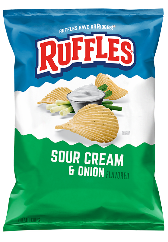 RUFFLES® Sour Cream & Onion Flavored Potato Chips