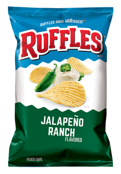 RUFFLES® Jalapeño Ranch Flavored Potato Chips