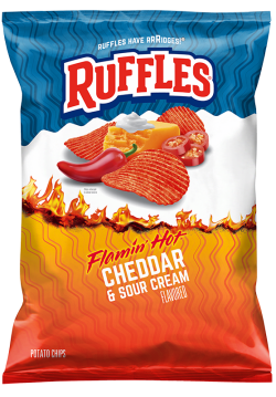 RUFFLES® Flamin' Hot Cheddar & Sour Cream